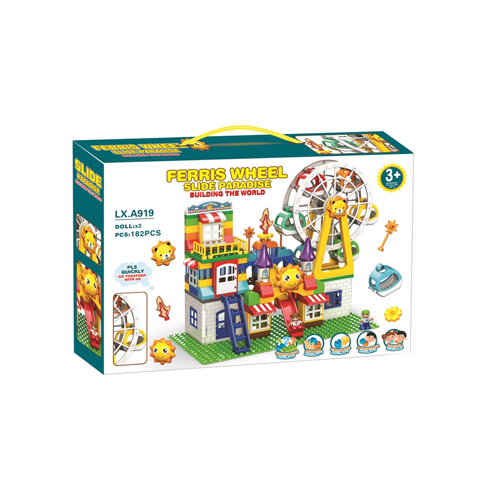 City Ferris Wheel Little Bricks Sets - 182PCS