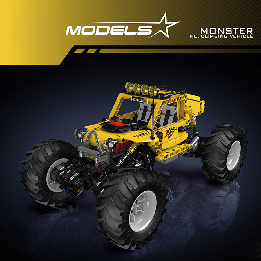 Monster Truck Building Bricks Toys Set