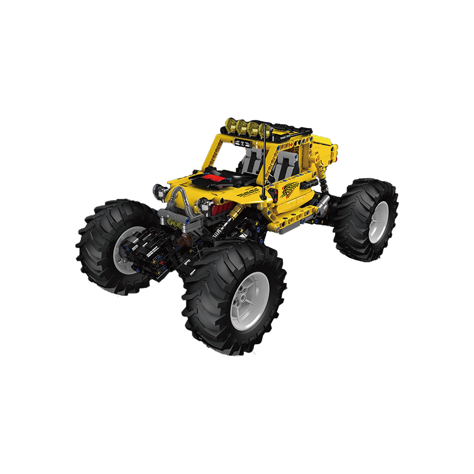 Monster Truck Building Bricks Toys Set