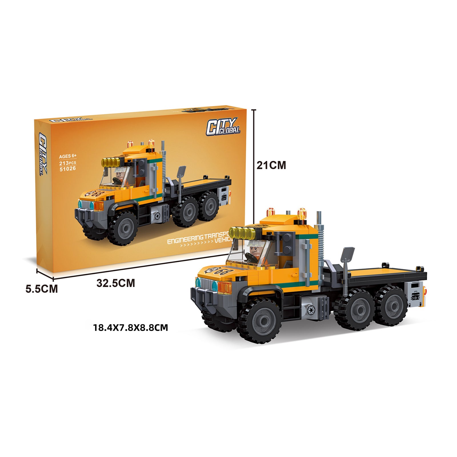 City Construction Vehicles Brick By Brick Toys