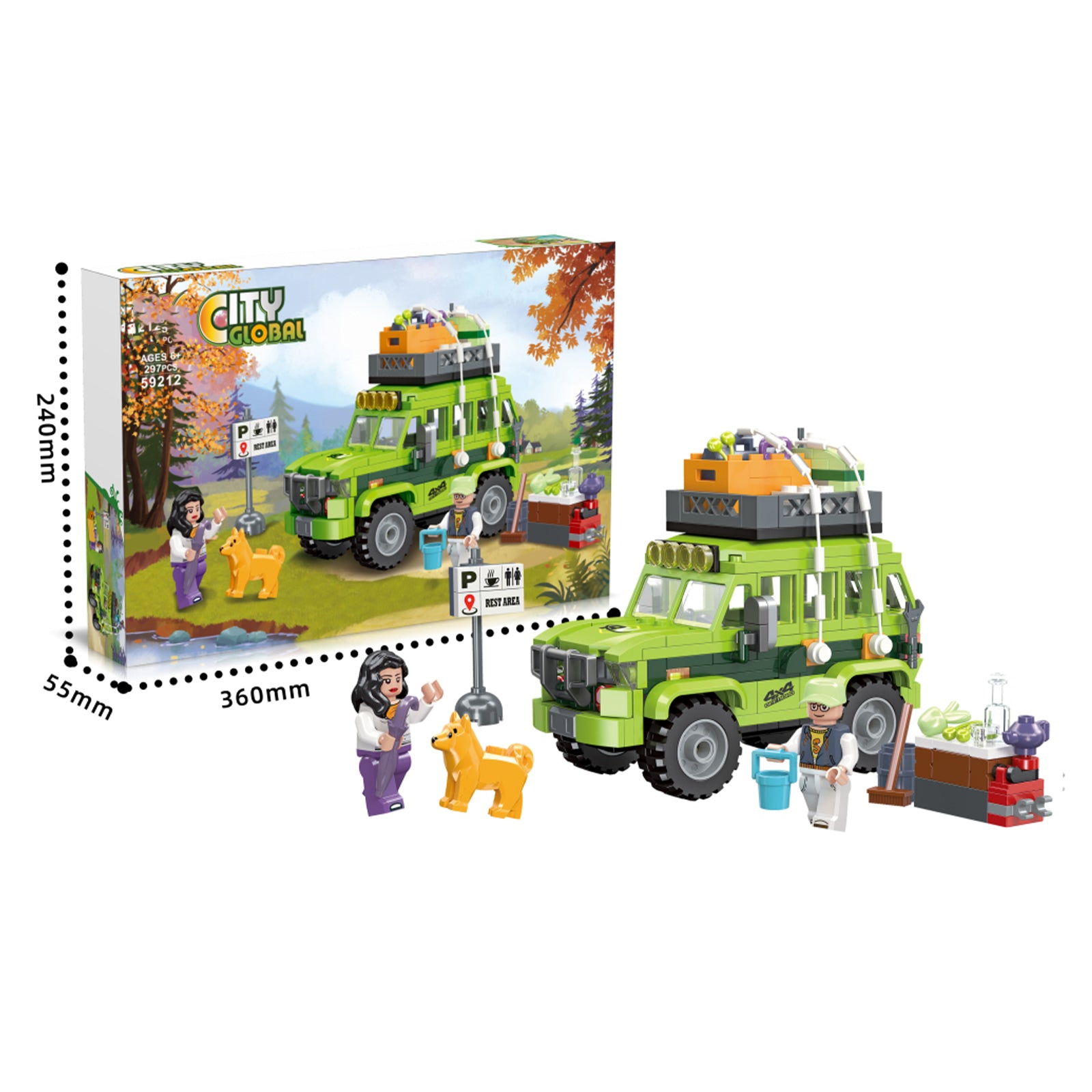 City Camper Van Mini Building Set