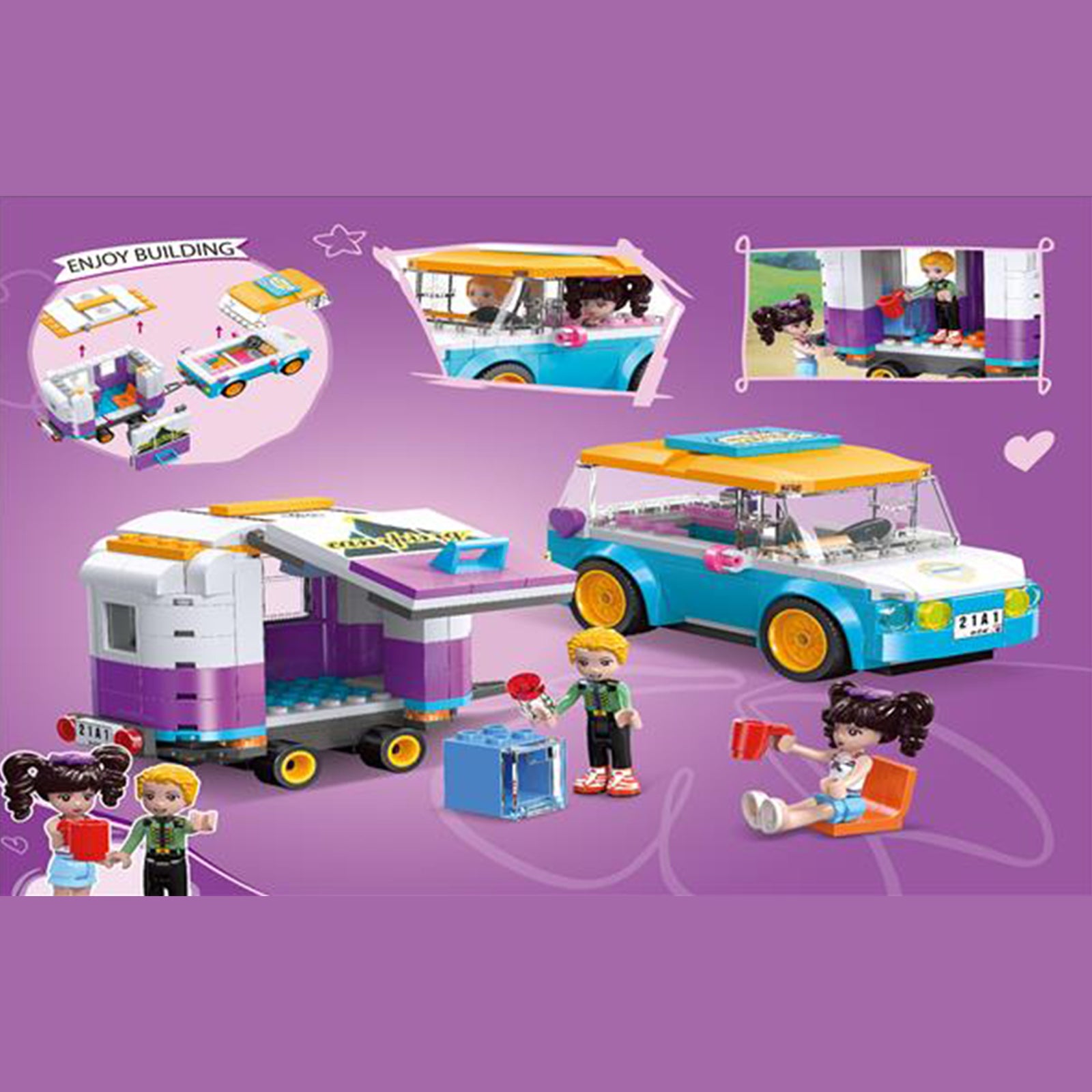 City Camper Van Mini Building Set