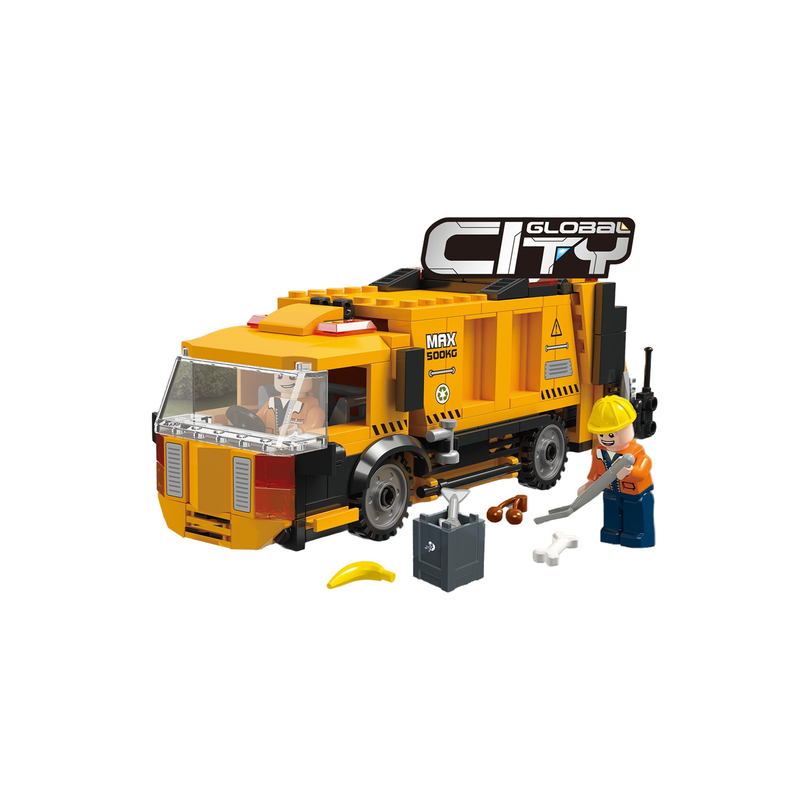 City Garbage Truck Toddler Blocks Toy -236Pcs