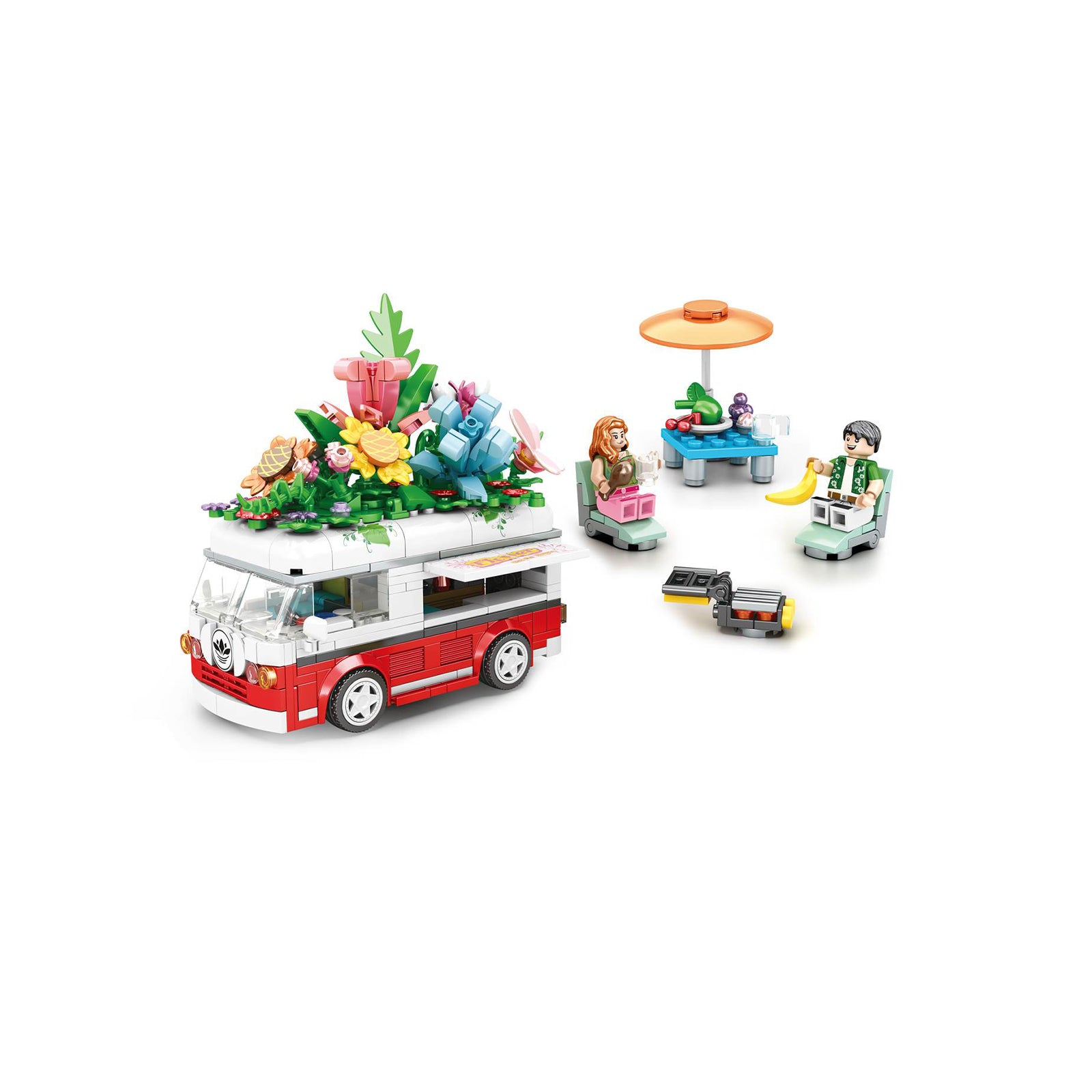 City Volkswagen Bus Mini Blocks Toy Set -520Pcs