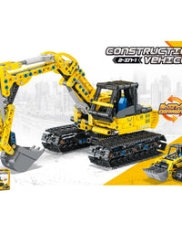 Multifunctional Excavator Construction Block Toys
