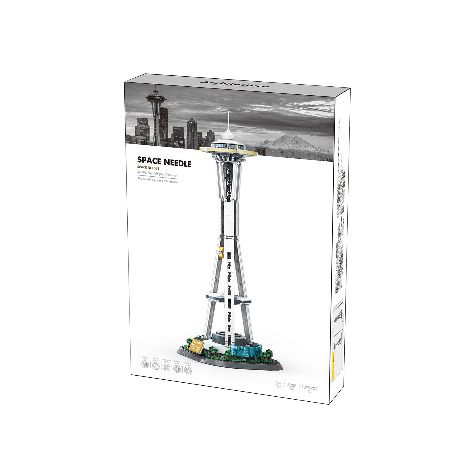 Seattle Space Needle Building Block Toys -1075Pcs