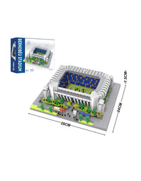 Santiago Bernabeu Soccer Stadium Micro Bricks Toy
