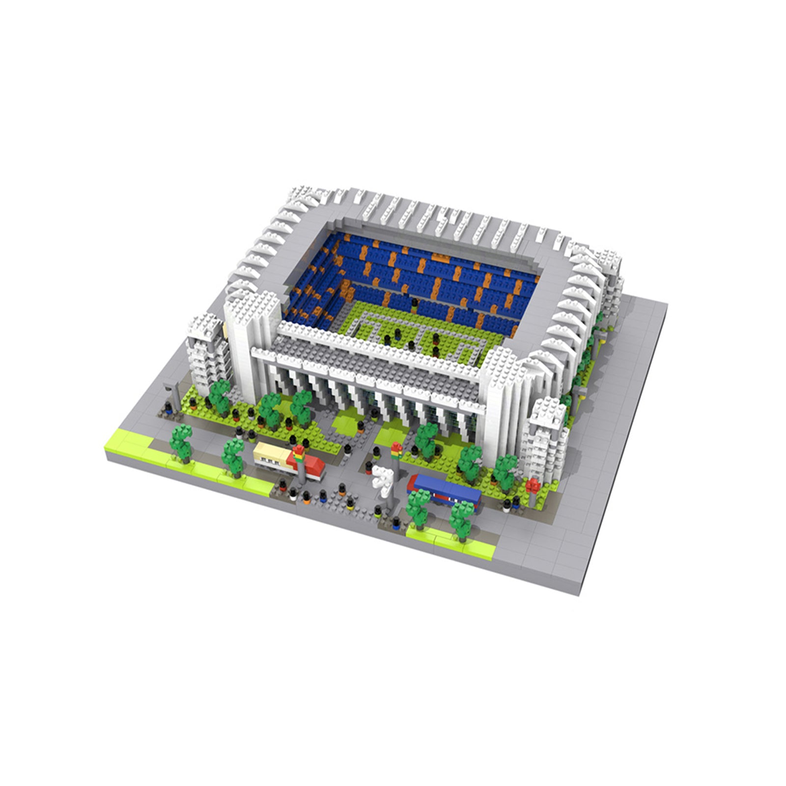 Santiago Bernabeu Soccer Stadium Micro Bricks Toy