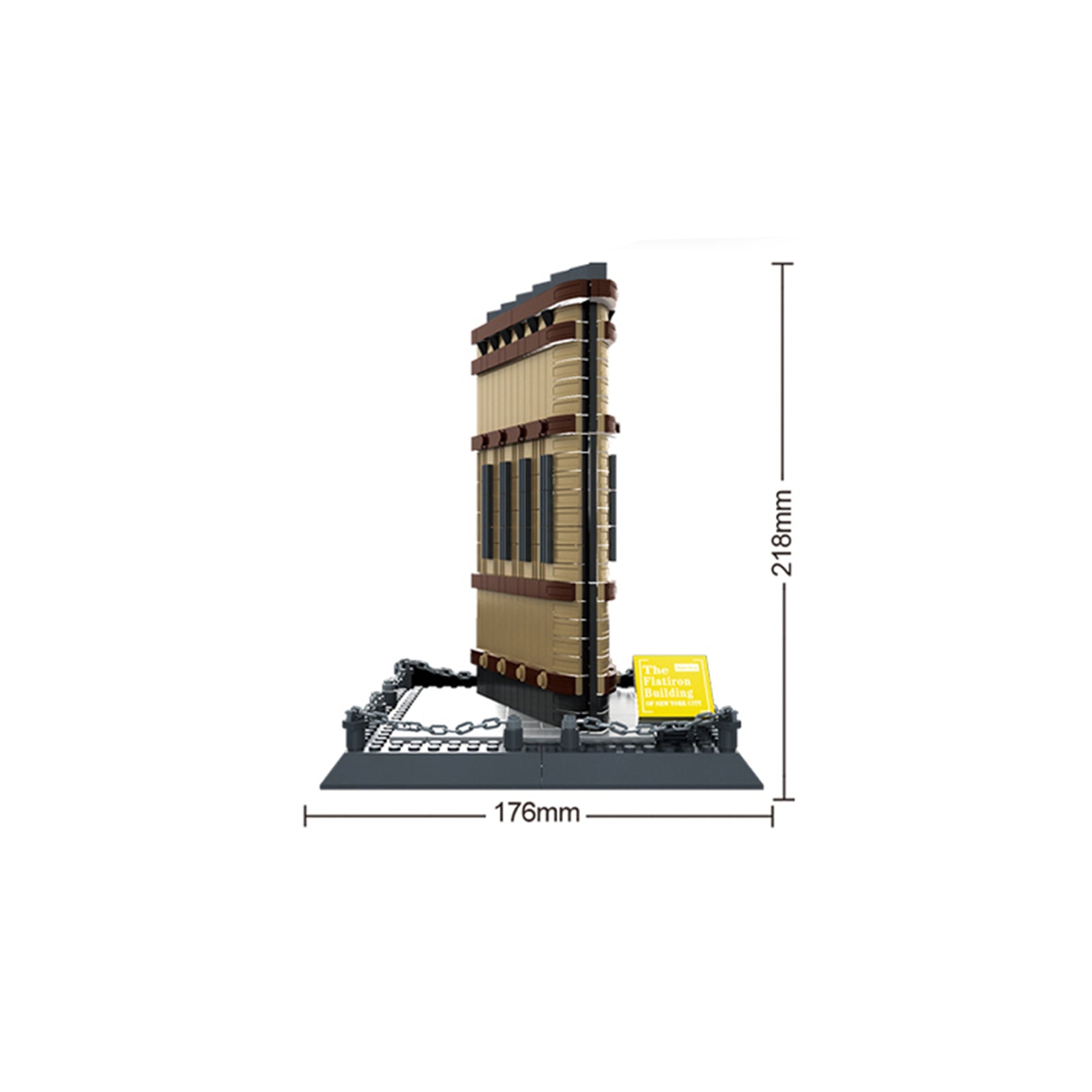 New York Flatiron Building Blocks Toys Set -838Pcs