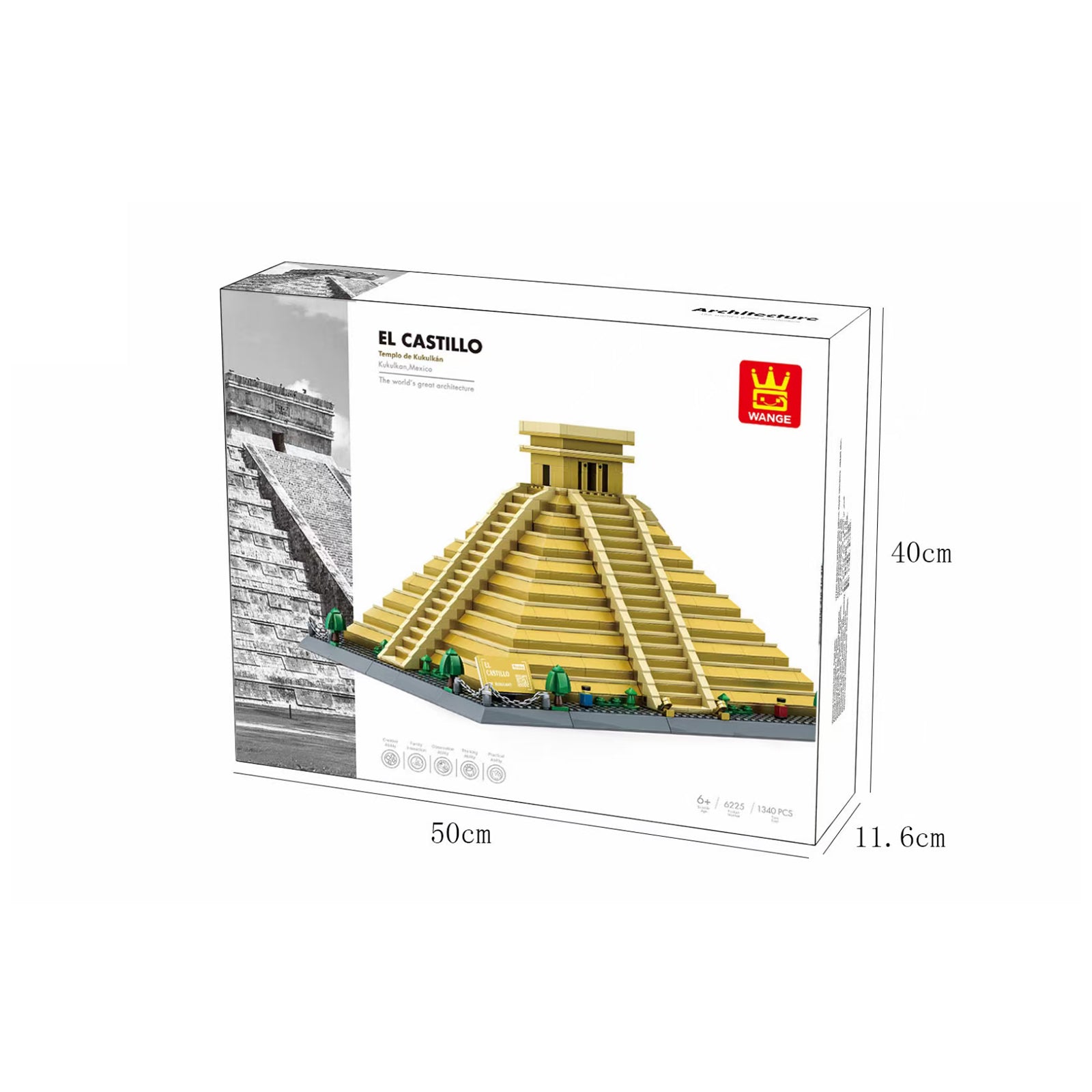 El Castillo Great Pyramids Construction Toy -1340Pcs