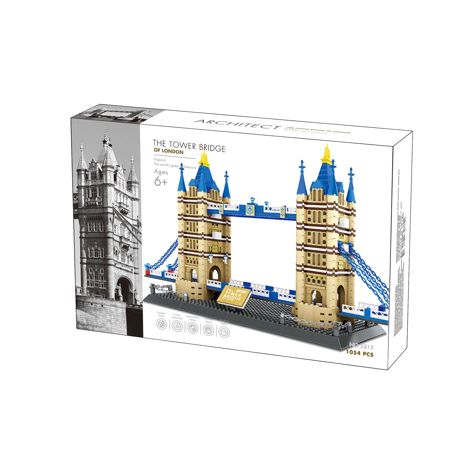 London Tower Bridge Toy Construction Set - 1054Pcs