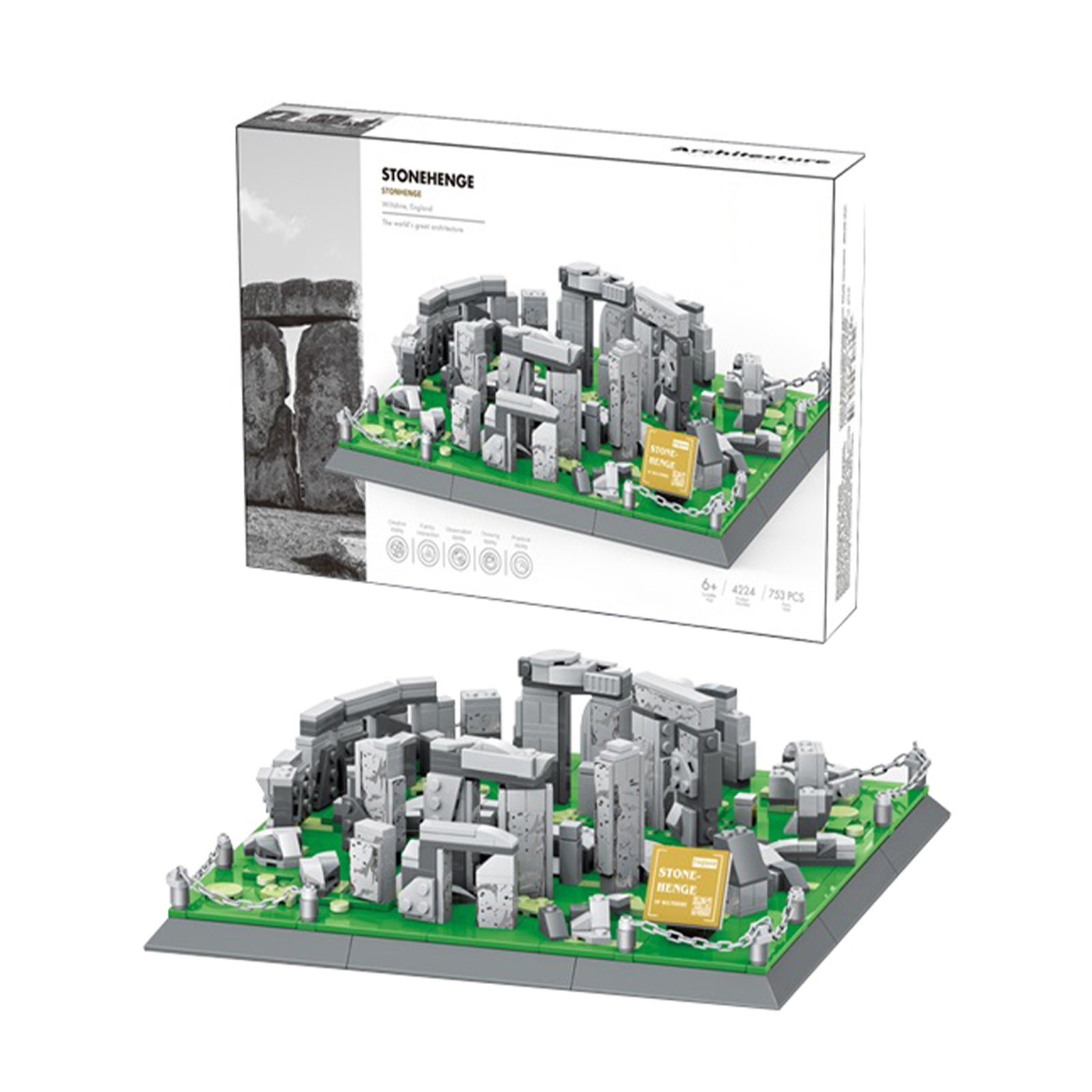 United Kingdom Stonehenge Construction Toys -753Pcs