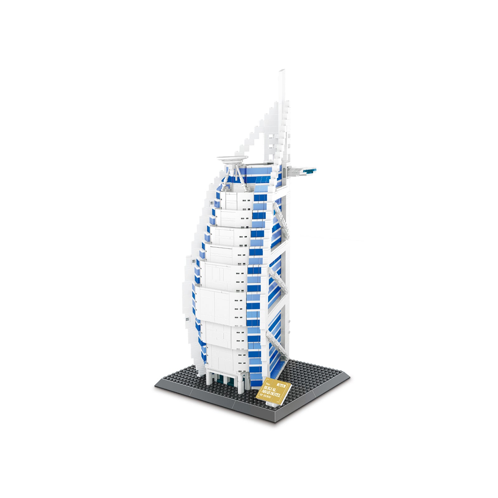 Dubai Burj Al Arab Small Building Blocks Set - 1368Pcs