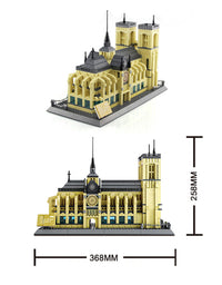 Notre Dame de Paris Construction Toys for Kids -1380Pcs
