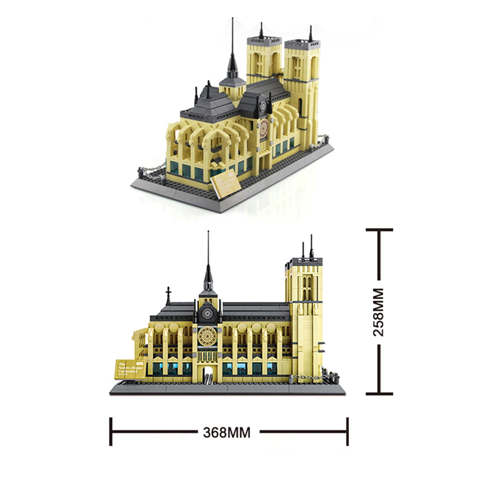 Notre Dame de Paris Construction Toys for Kids -1380Pcs