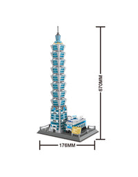 Taipei 101 Skyscraper Building Brick Toy Set - 1512Pcs
