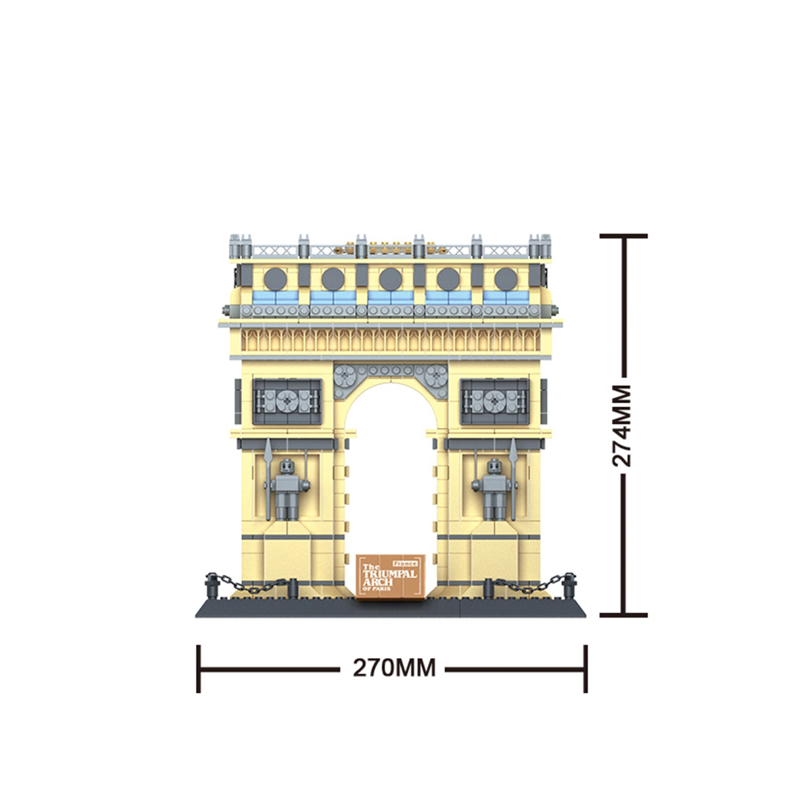 Arc de Triomphe of Paris Brick Blocks Set -1401Pcs