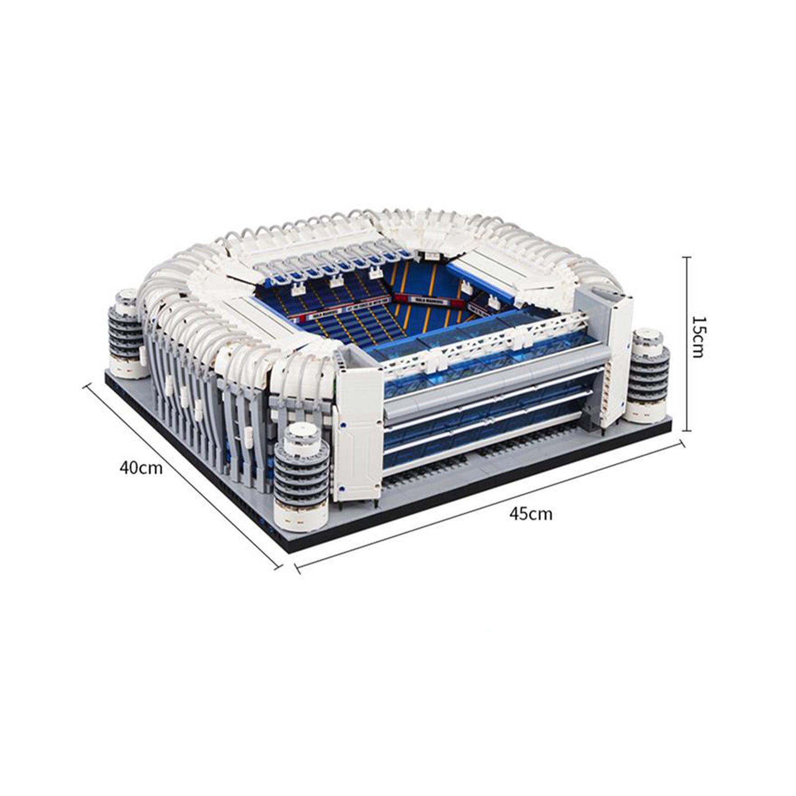 Santiago Bernabeu Soccer Stadium Micro Bricks Toy