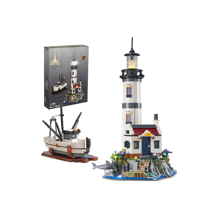 City Lighthouse Block Building Toys Set