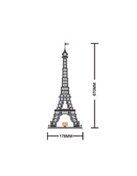 Eiffel Tower of Paris Modular Buildings Toy Set -1002Pcs
