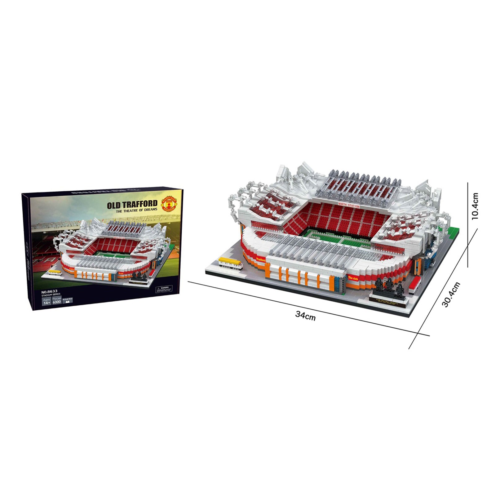 Manchester United Old Trafford Building Toys Set - 6300Pcs