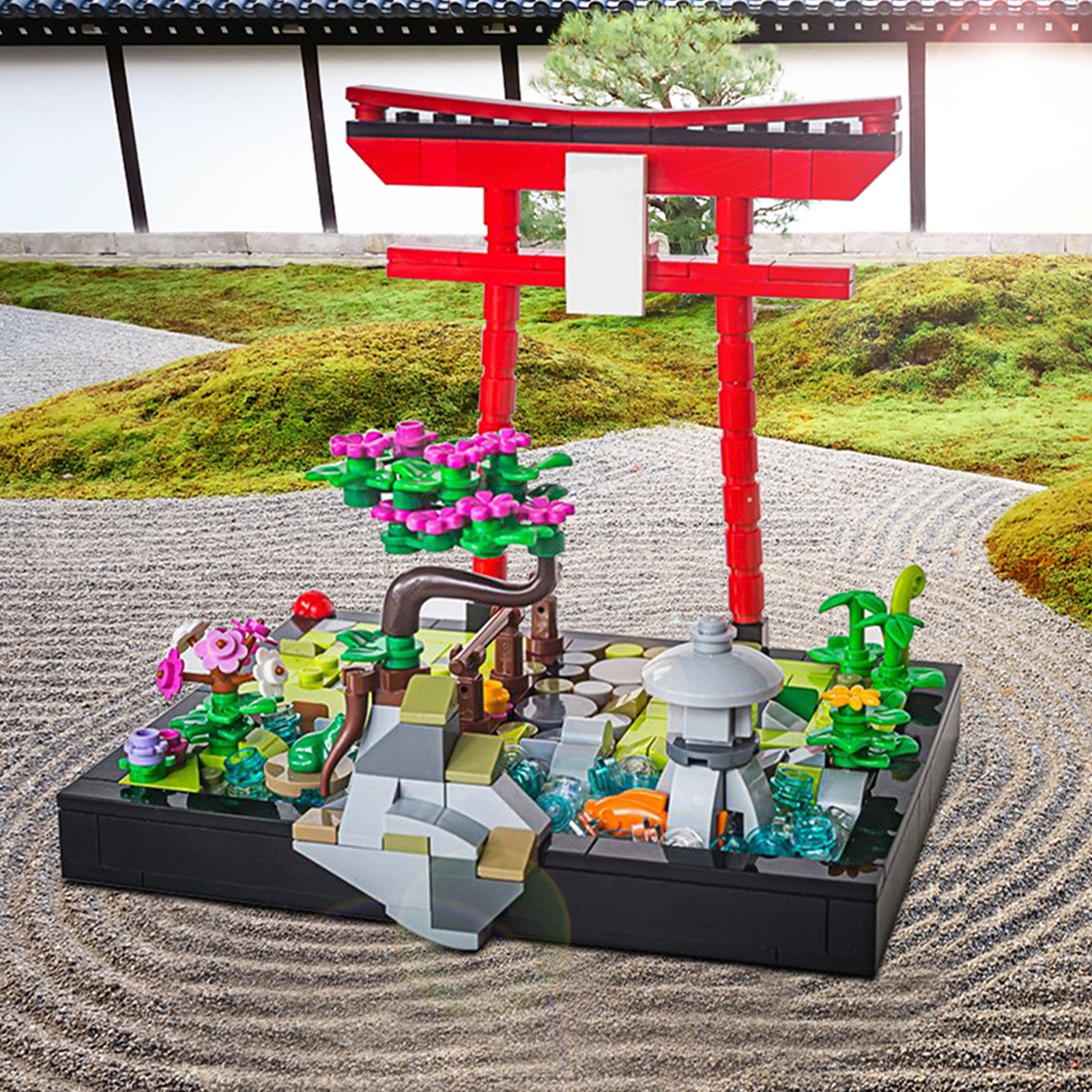 Japanese Tranquil Garden Block Building Set - 346Pcs