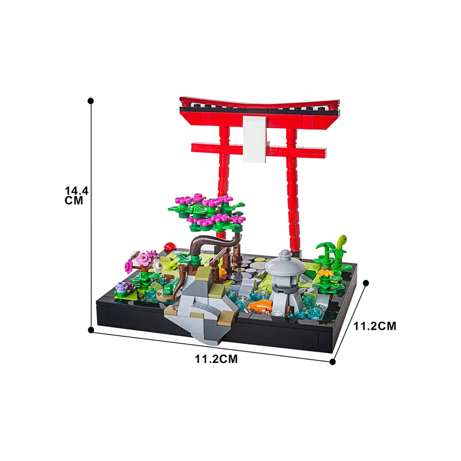 Japanese Tranquil Garden Block Building Set - 346Pcs