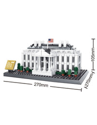 The White House Construction Brick Toys Set - 803Pcs
