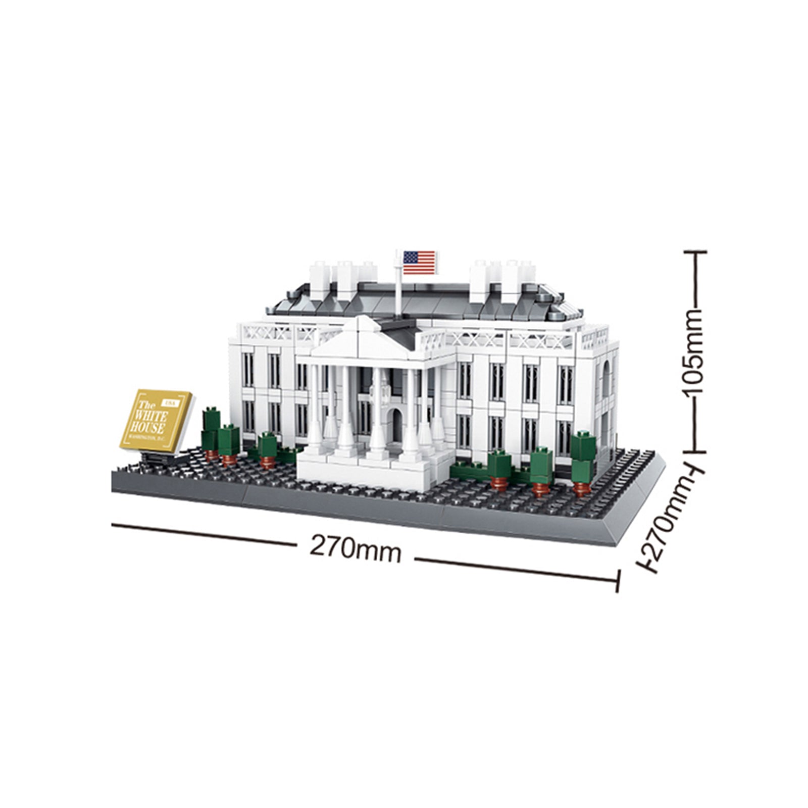 The White House Construction Brick Toys Set - 803Pcs