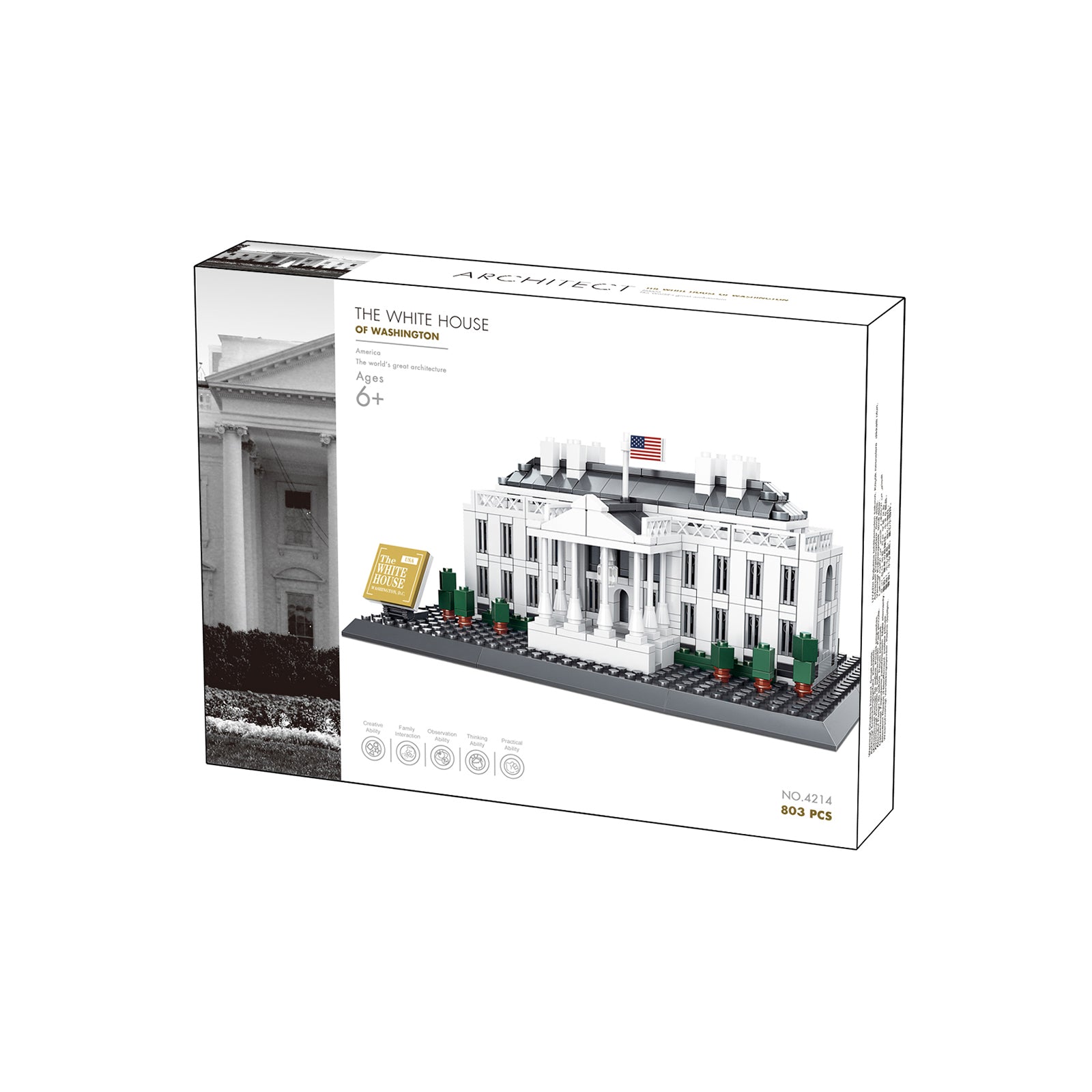 The White House Construction Brick Toys Set - 803Pcs