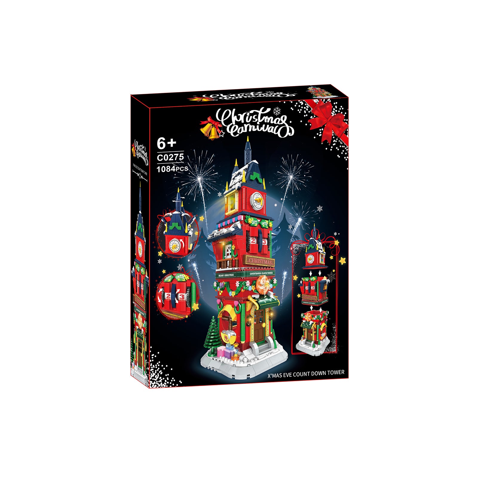 Christmas Clock Tower Building Block Set -1084Pcs