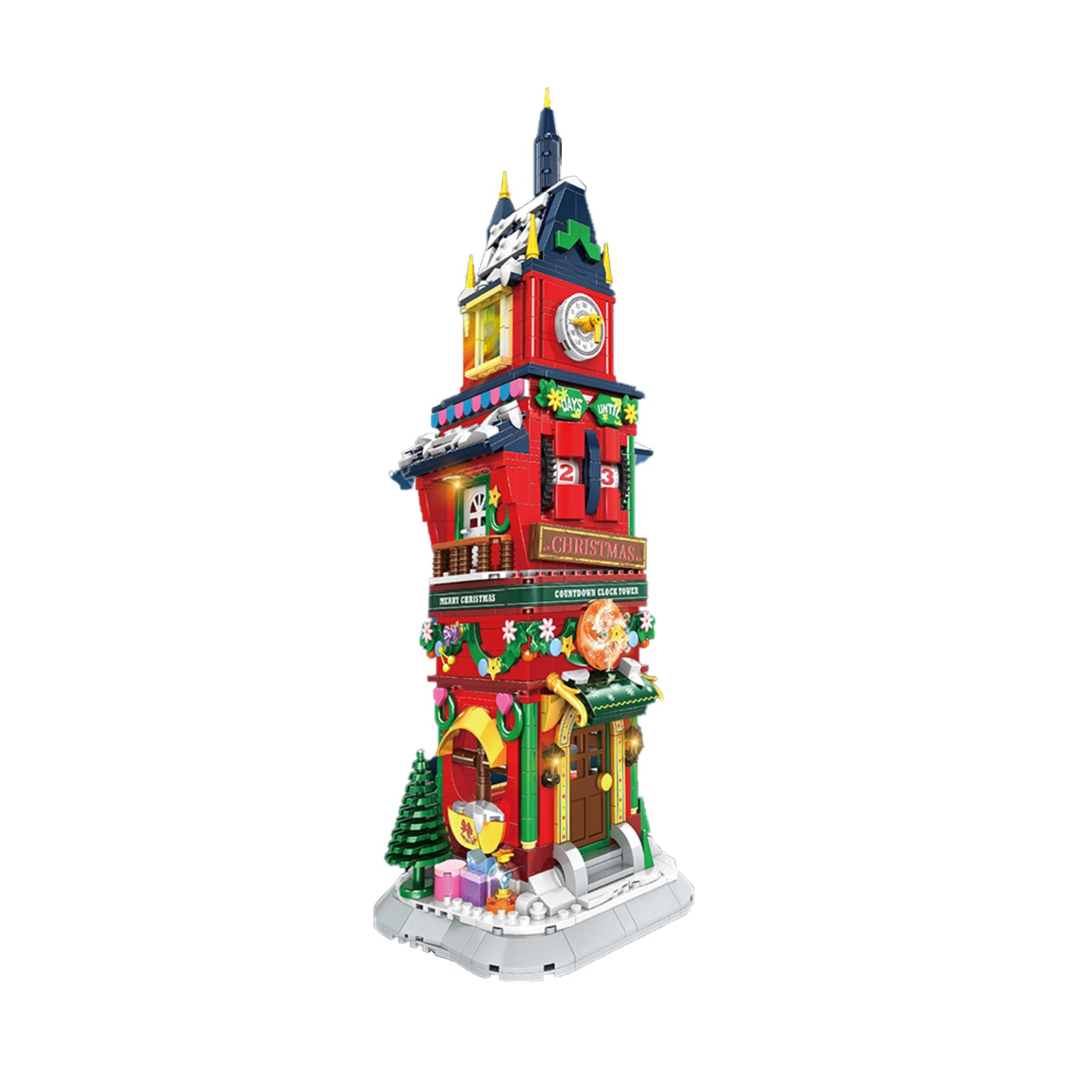 Christmas Clock Tower Building Block Set -1084Pcs