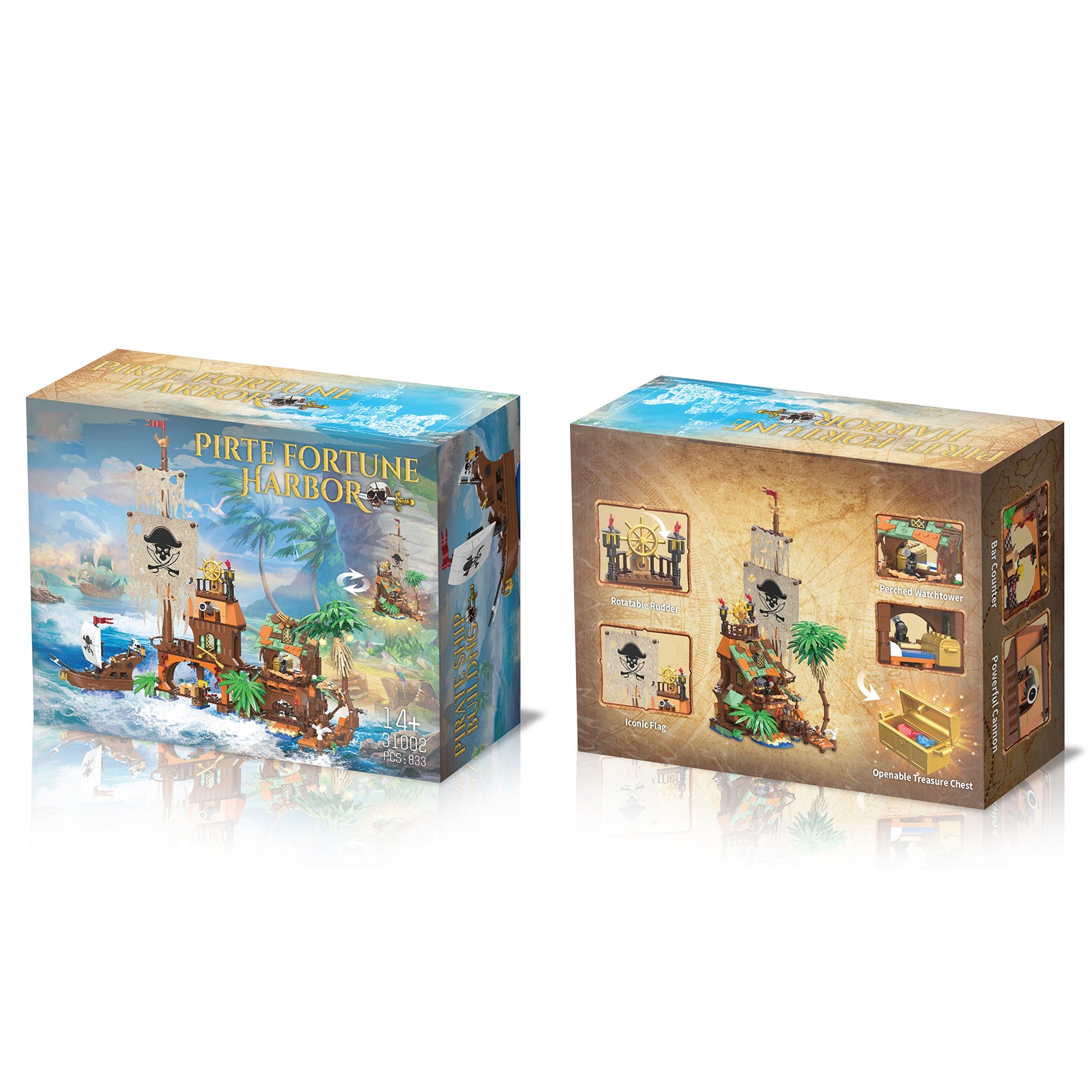 Pirate Ship Building Block Toy Sets