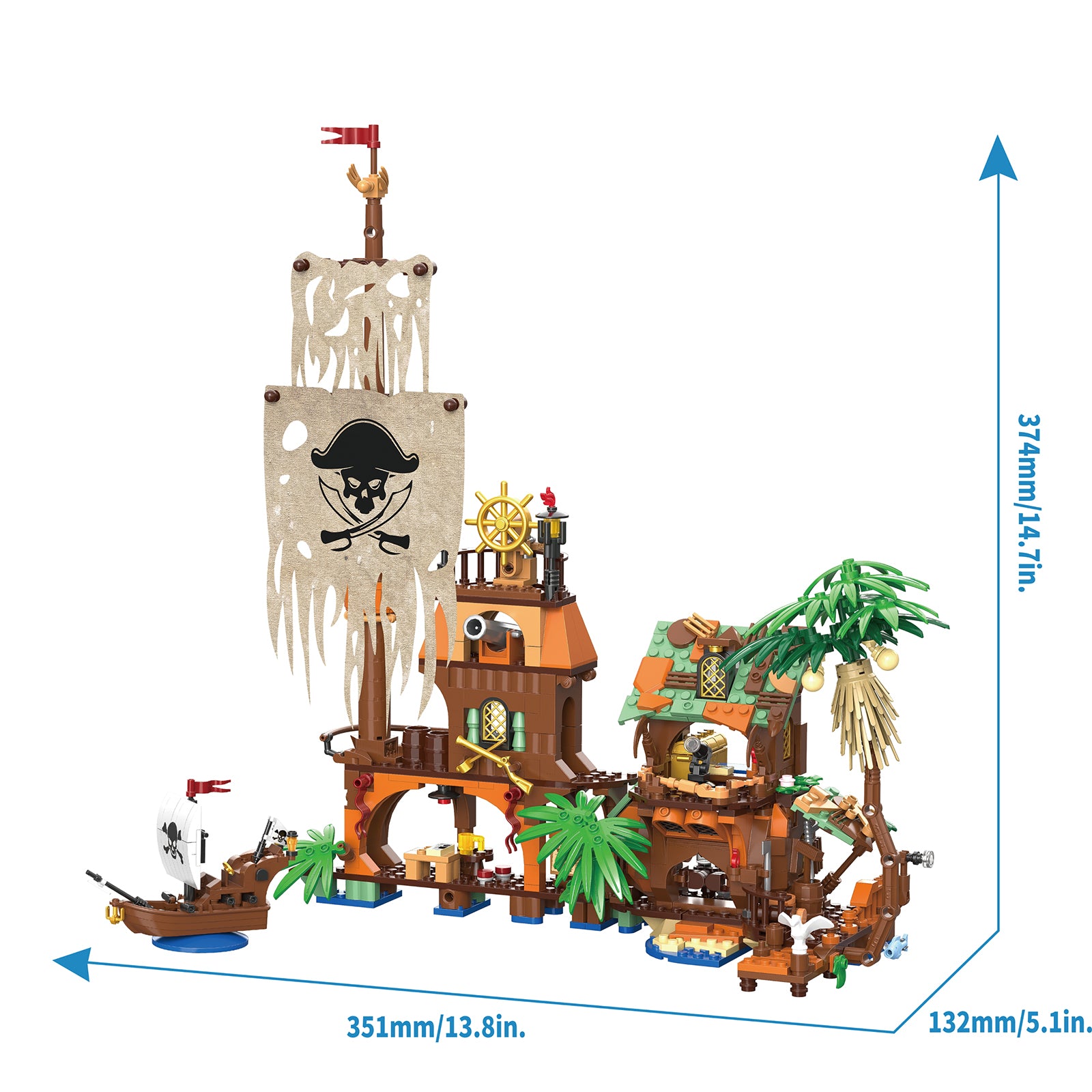 Pirate Ship Building Block Toy Sets