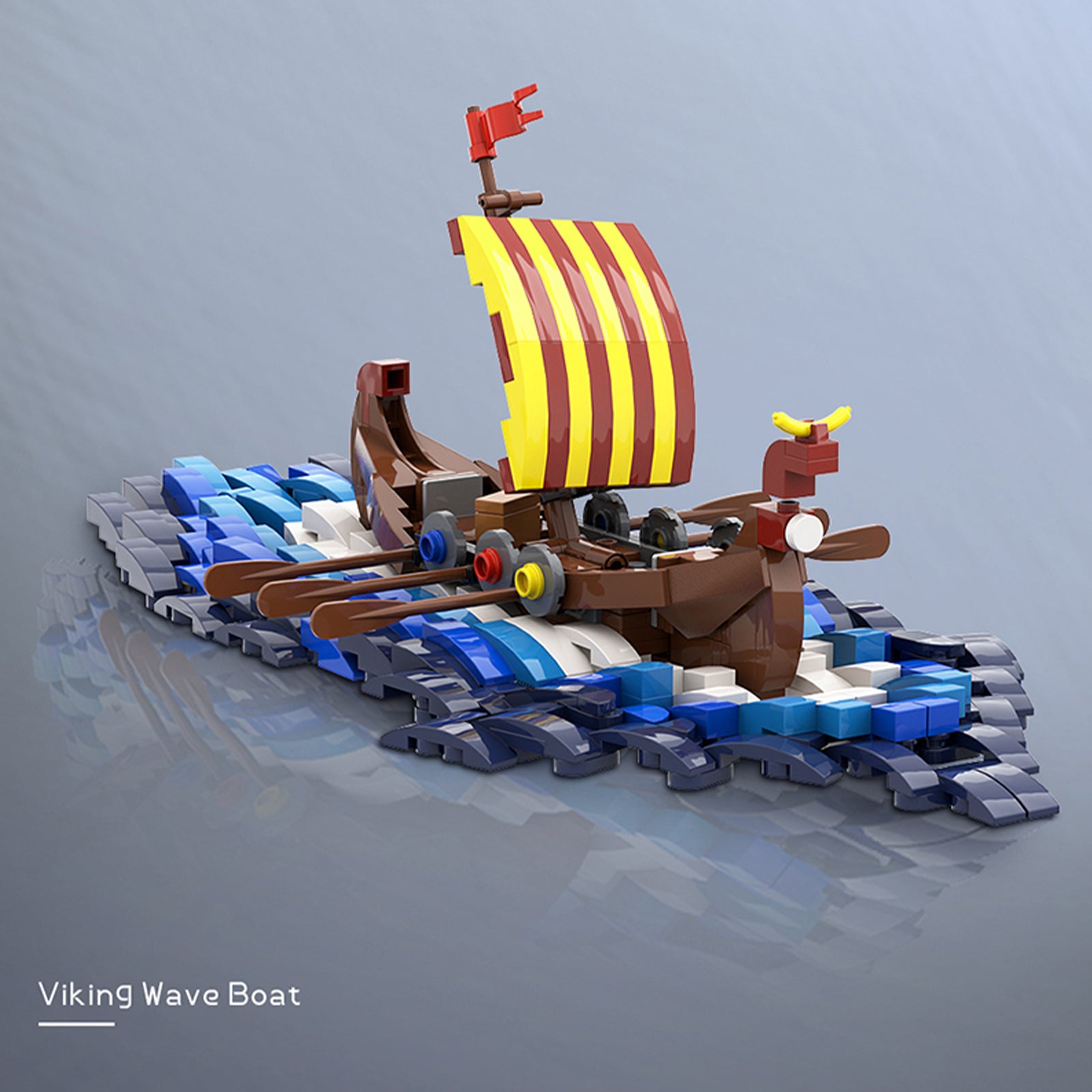 Sea Viking Ship Building Block Toys - 302Pcs