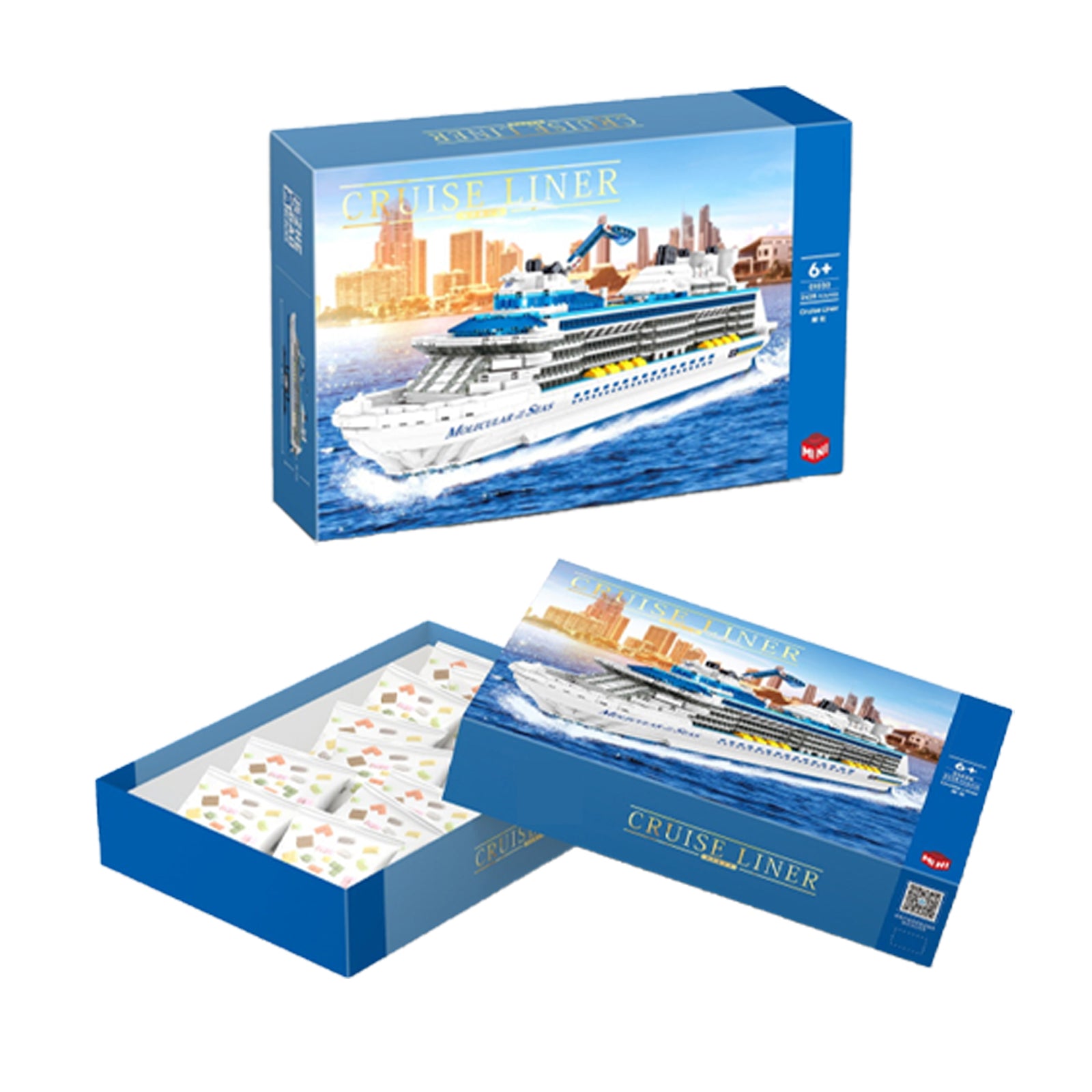 Ocean Cruise Liner Mini Bricks Toy Set -2428Pcs