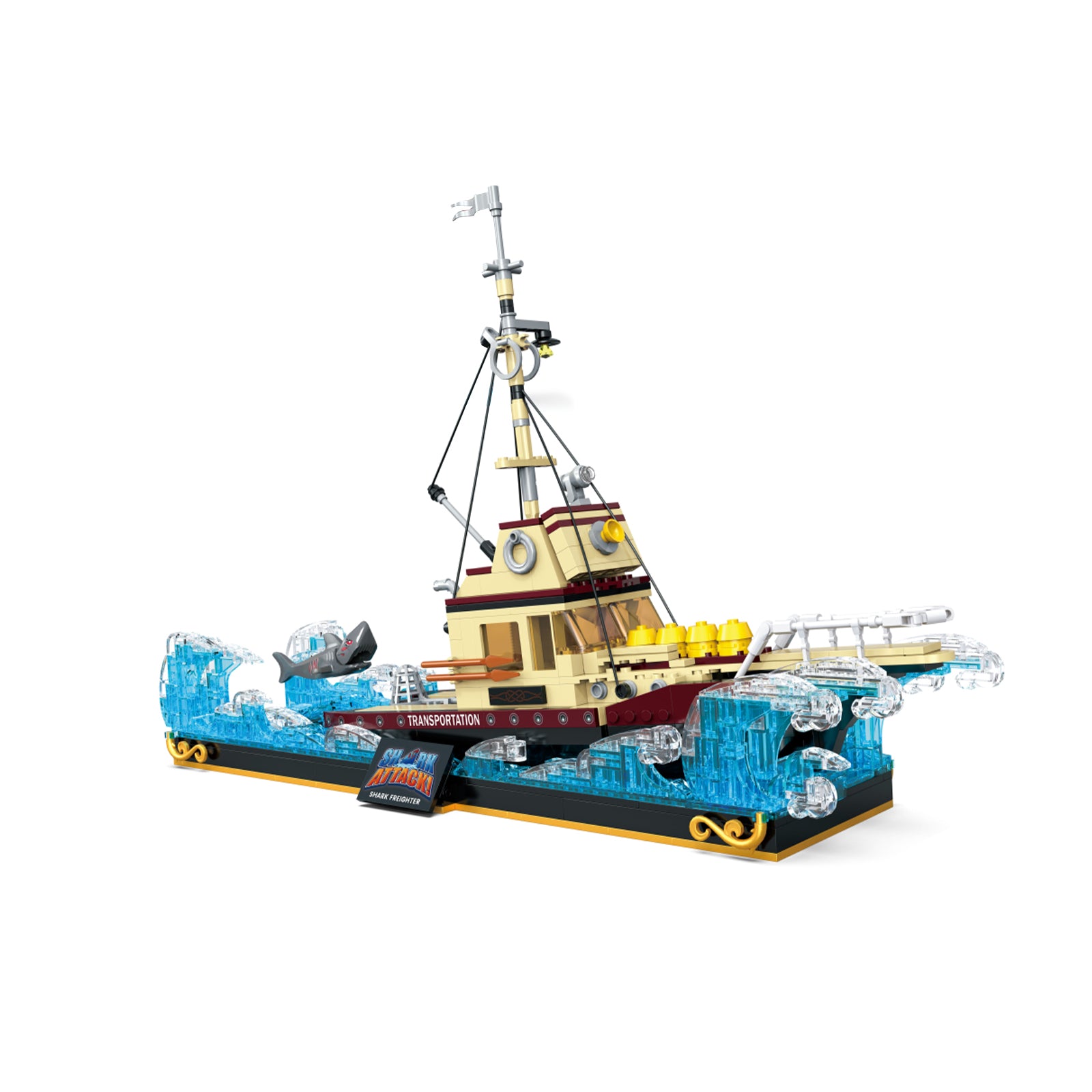 Sea Cargo Boat Blocks Toy Set - 1187Pcs