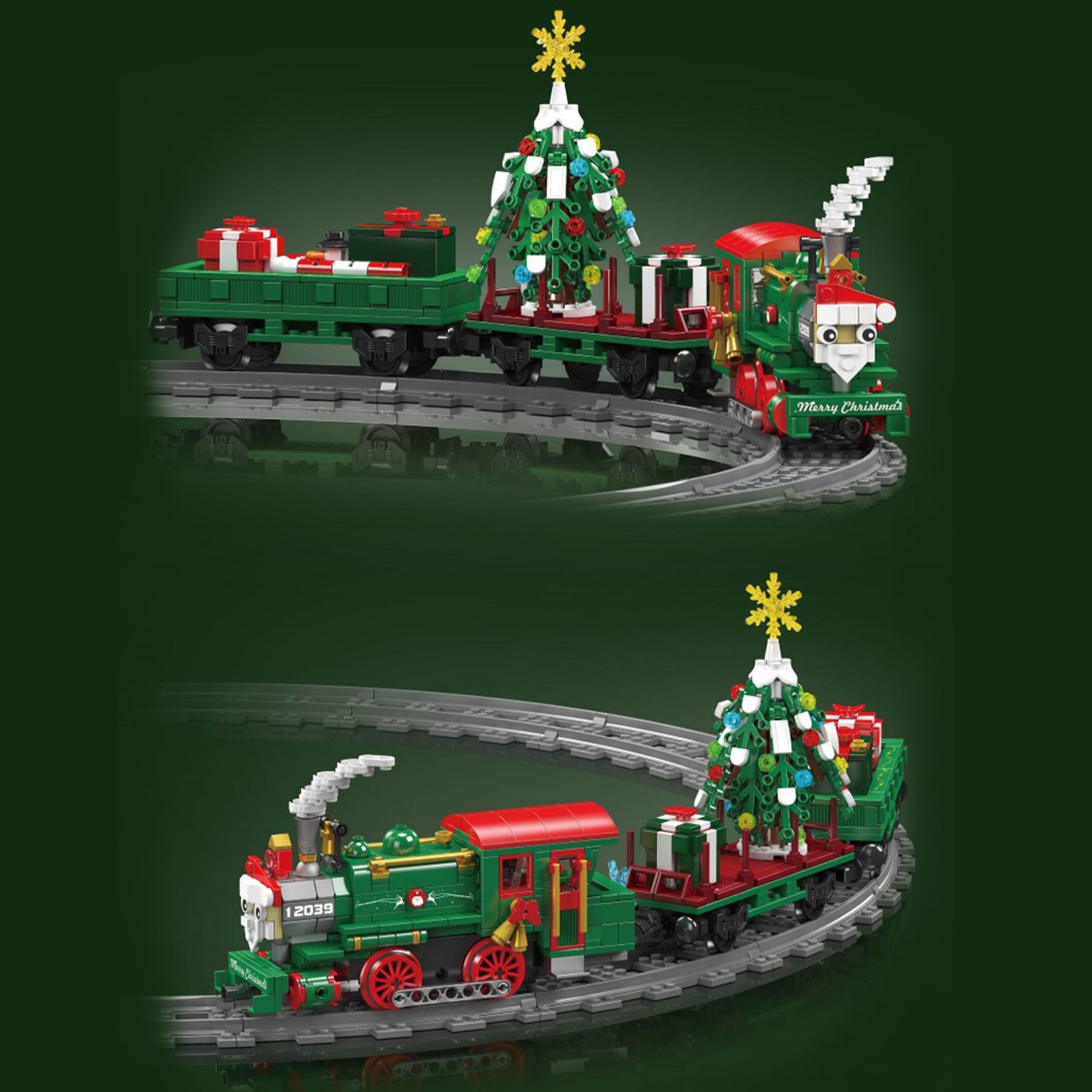 Christmas Train Creative Brick Toys For Kid - 922Pcs