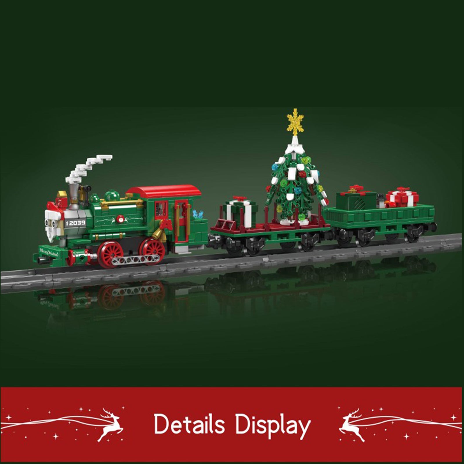 Christmas Train Creative Brick Toys For Kid - 922Pcs