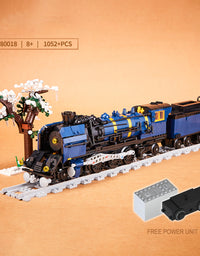 Steam Locomotive Mini Block Toy Set - 1052Pcs
