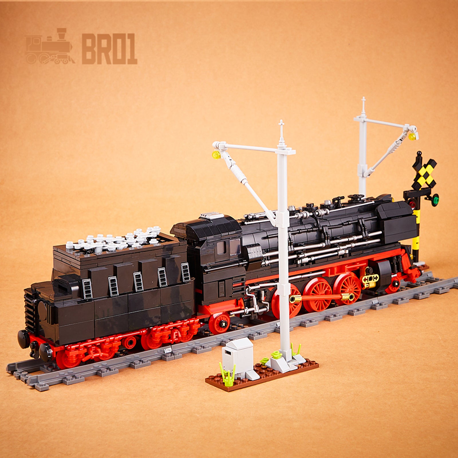 Train Steam Engine Toy Brick With Track - 1777Pcs