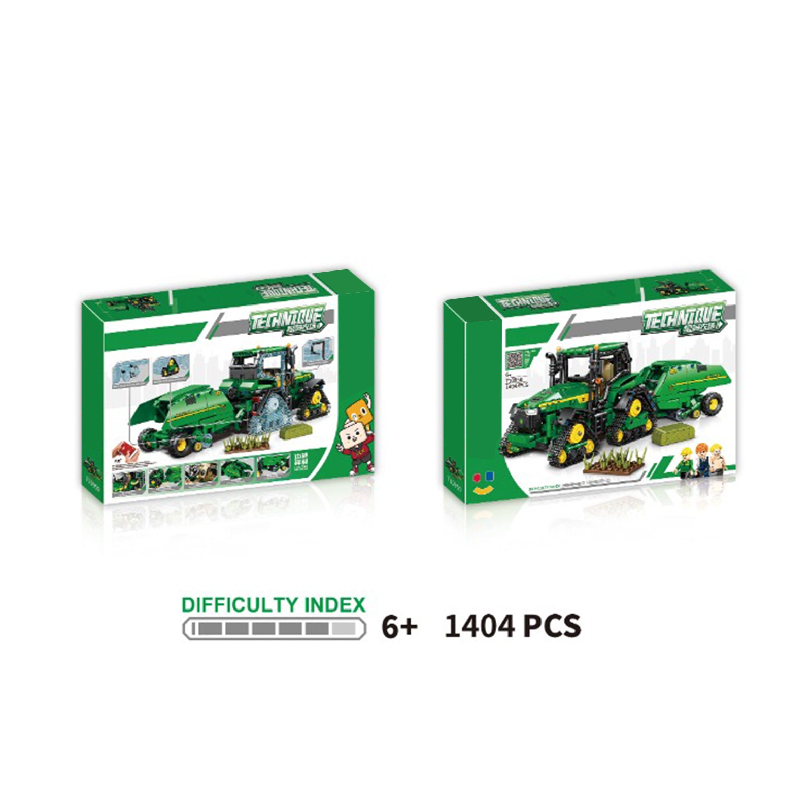 John Deere Farm Toy Trucks Set - 1404Pcs