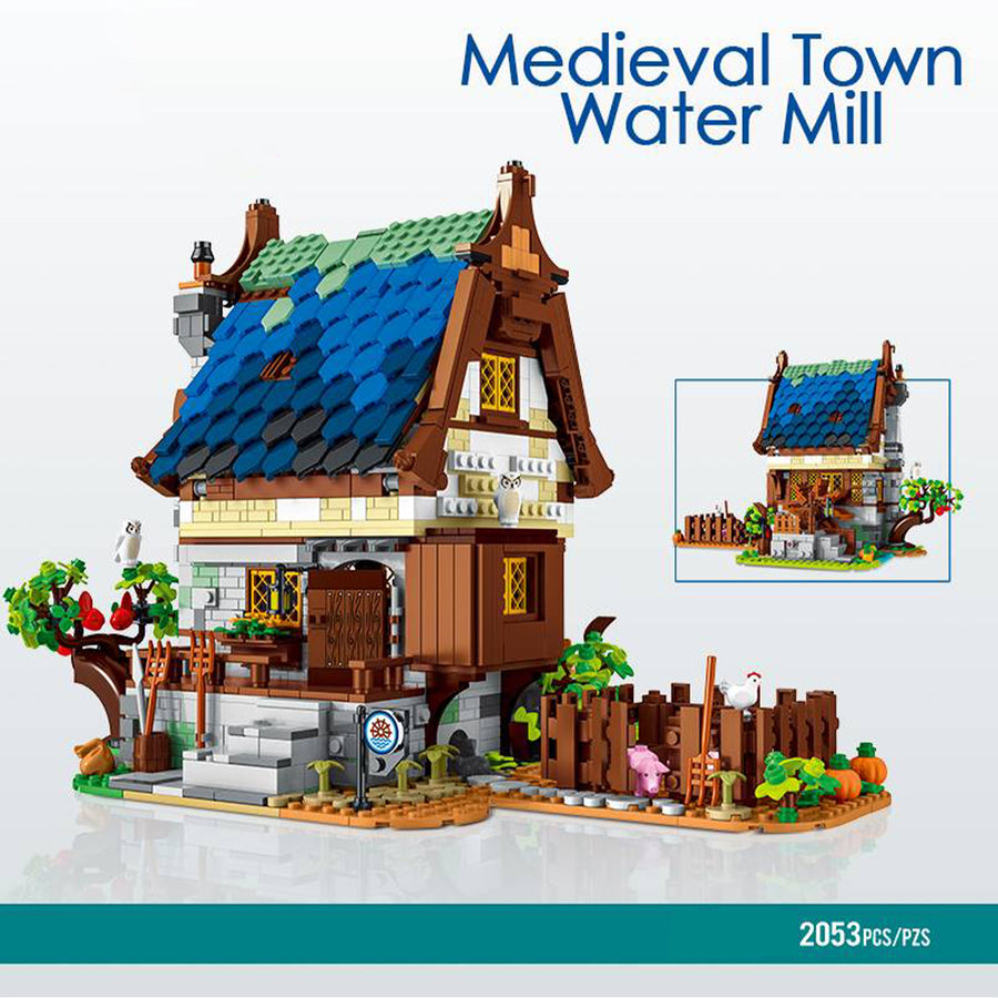 Medieval Water Mills Mini Blocks Set
