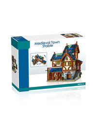 Medieval Town Stables Toy Bricks Set - 2645Pcs
