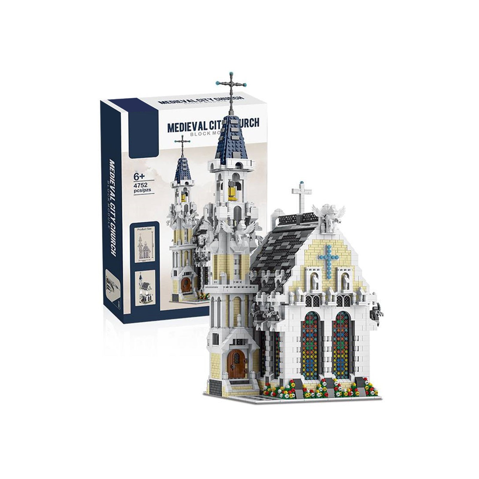 Medieval Town Church Construction Toys - 4752Pcs