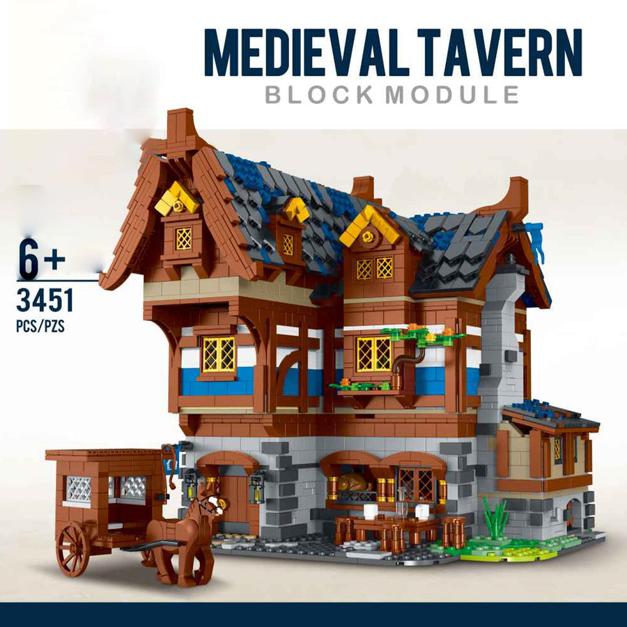 Medieval Town Pub Constructor Set Toy
