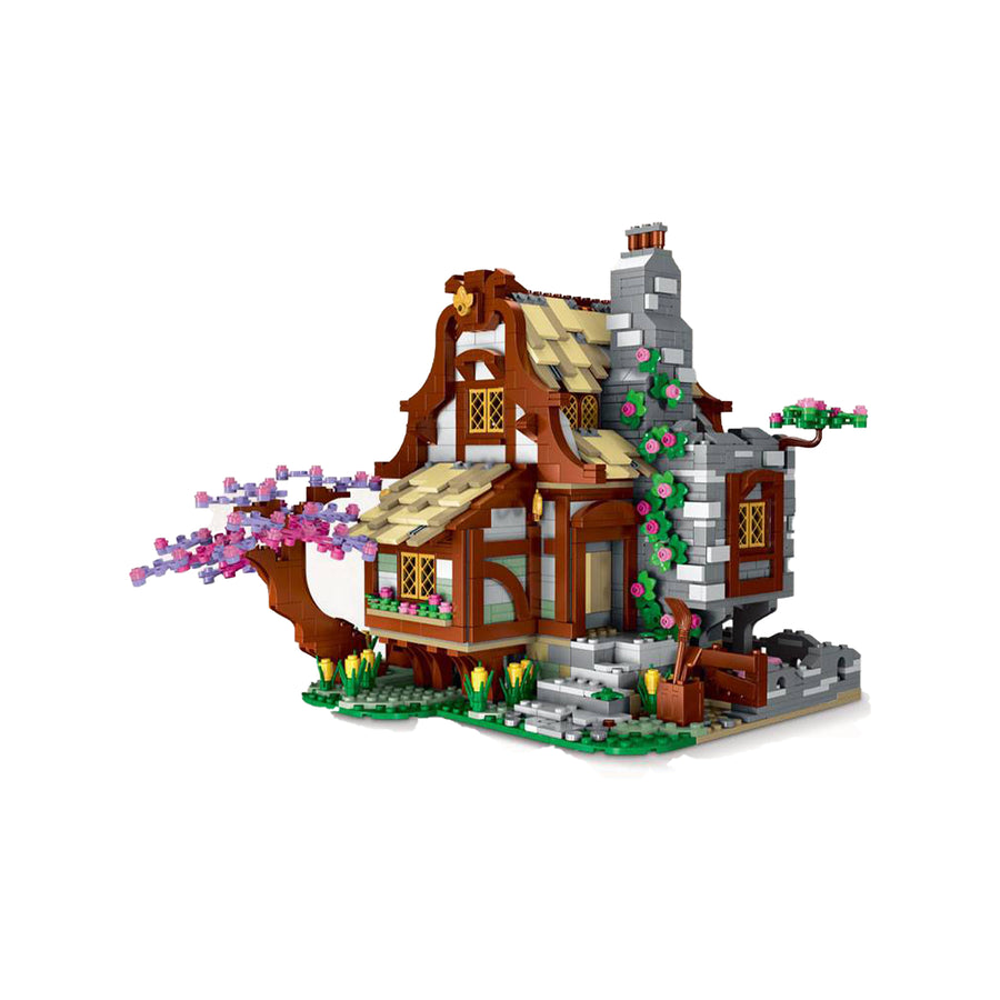 Medieval Farm Building Block House Kit - 2024Pcs