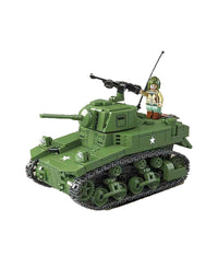 Military American ww2 Tank Block Toy Set - 601Pcs
