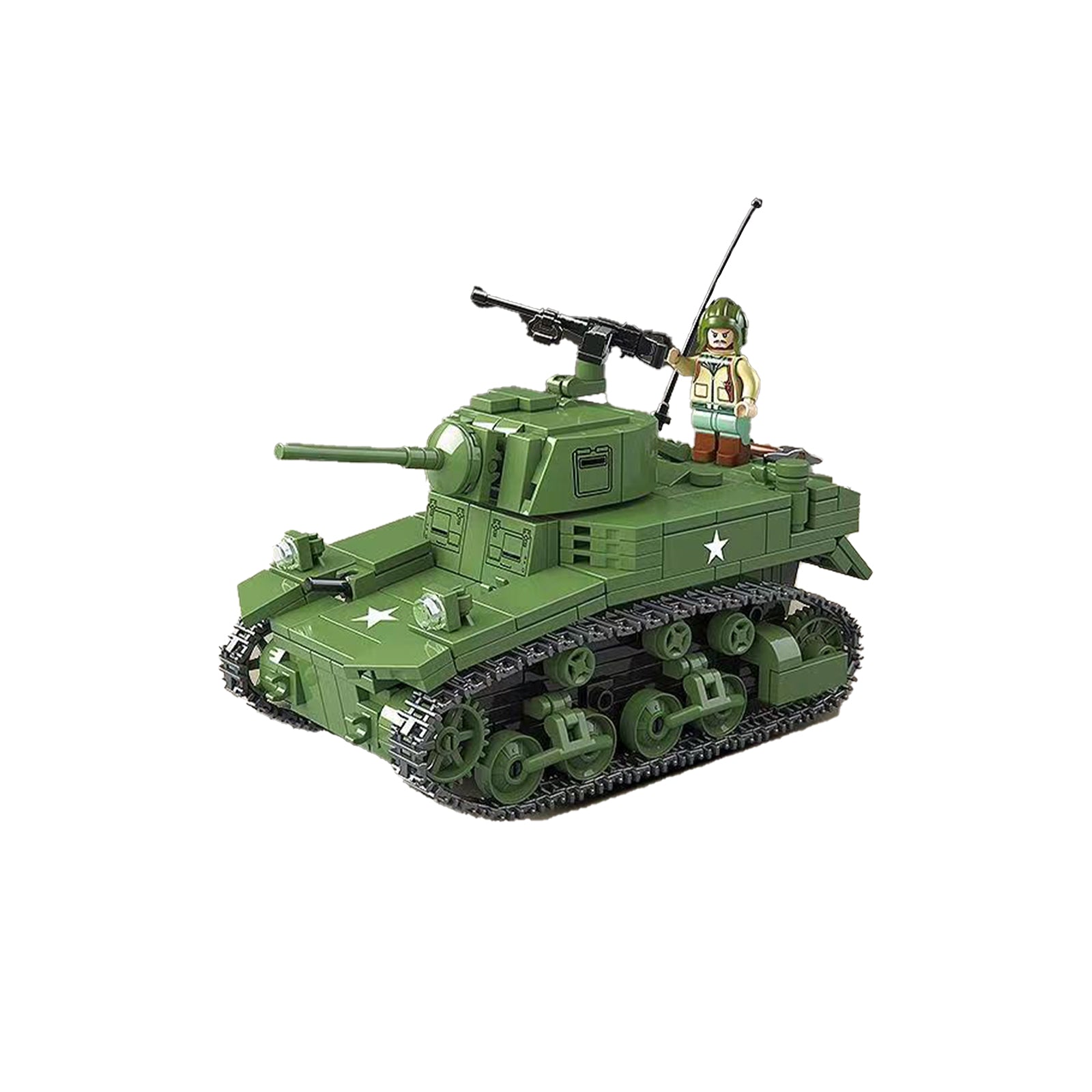 Military American ww2 Tank Block Toy Set - 601Pcs