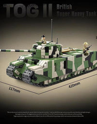 Military United Kingdom WW2 Tank Brick Set
